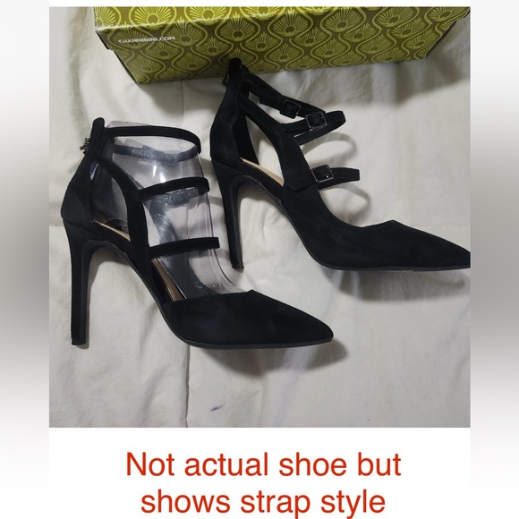 Gianni Bini Black Suede Heels 6 - Picture 11 of 12